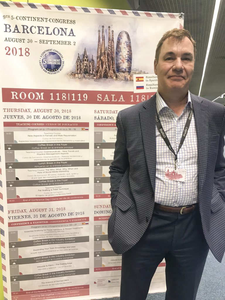 Dr. P at 5-Continent Congress in Barcelona, Spain
